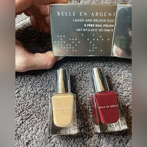 Belle En Argent-Nail Polish Duo”Laugh Right Back” & “What We Believe”-BRAND NEW!